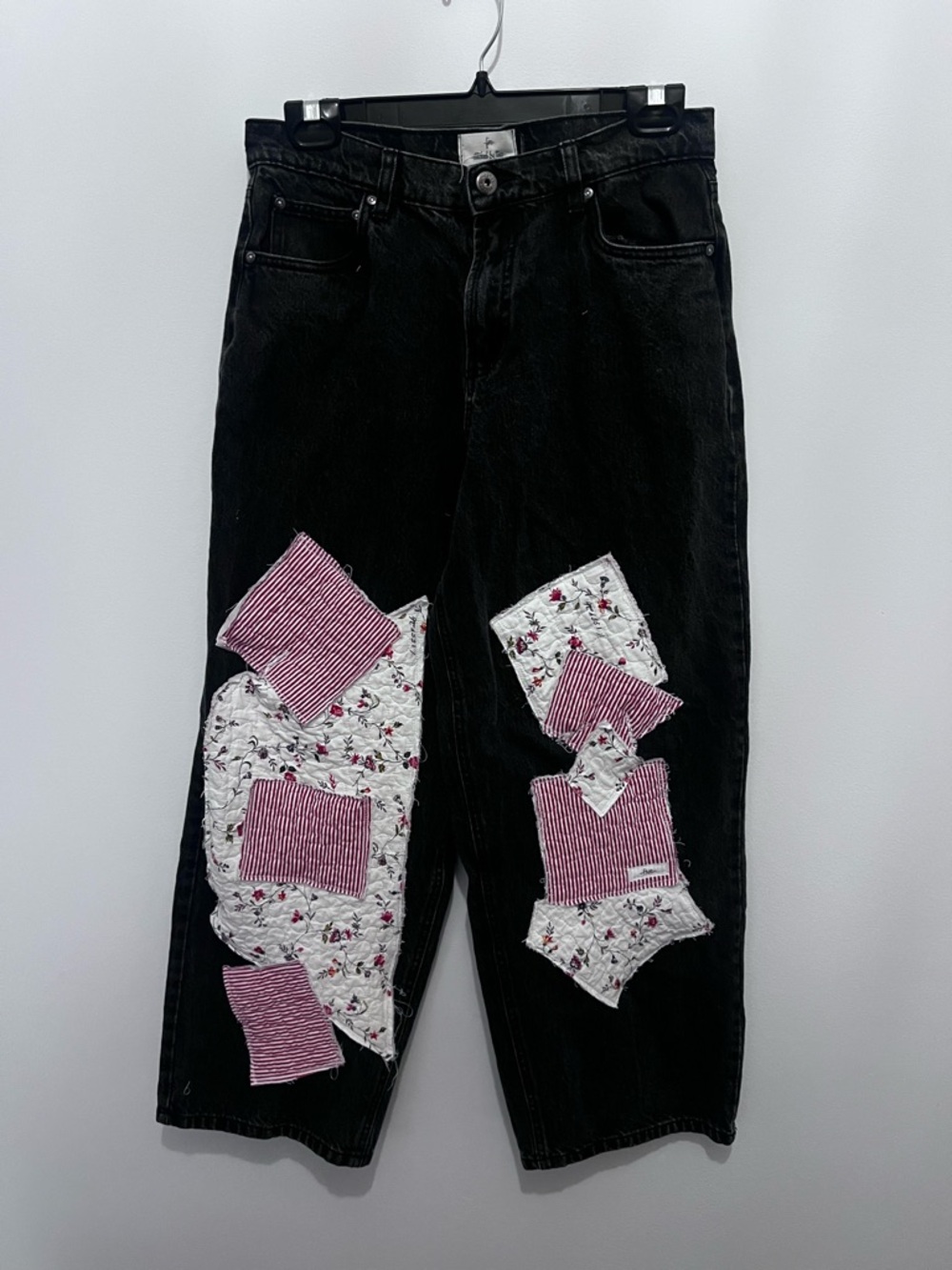 🌻-five-stitched by tina 
Upcycled Barrel Jeans